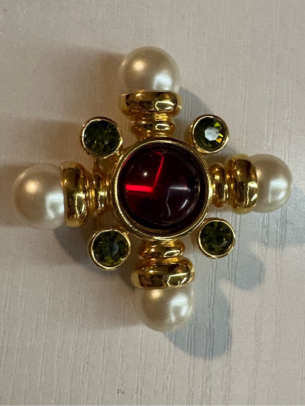 Vintage Avon Maltese Cross Brooch